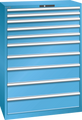 Lista verktygshurts 54 x 27 höjd 1450 mm 10 lådor