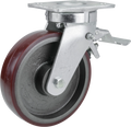 Länkhjul typ 15P PU/CI stålbygel gjuten PU-bana Swede-Wheel
