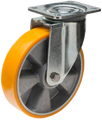 Länkhjul typ 8P PU/AL plåtbygel gjuten PU-bana Swede-Wheel