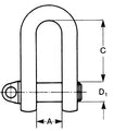Skruvschackel klass 3 rak Gunnebo Industrier
