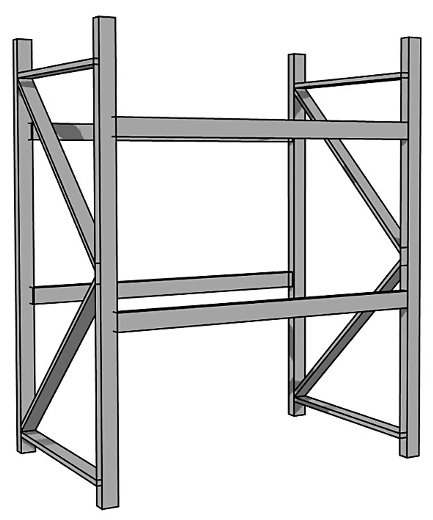 Pallställ färdiga start och följdsektioner Constructor
