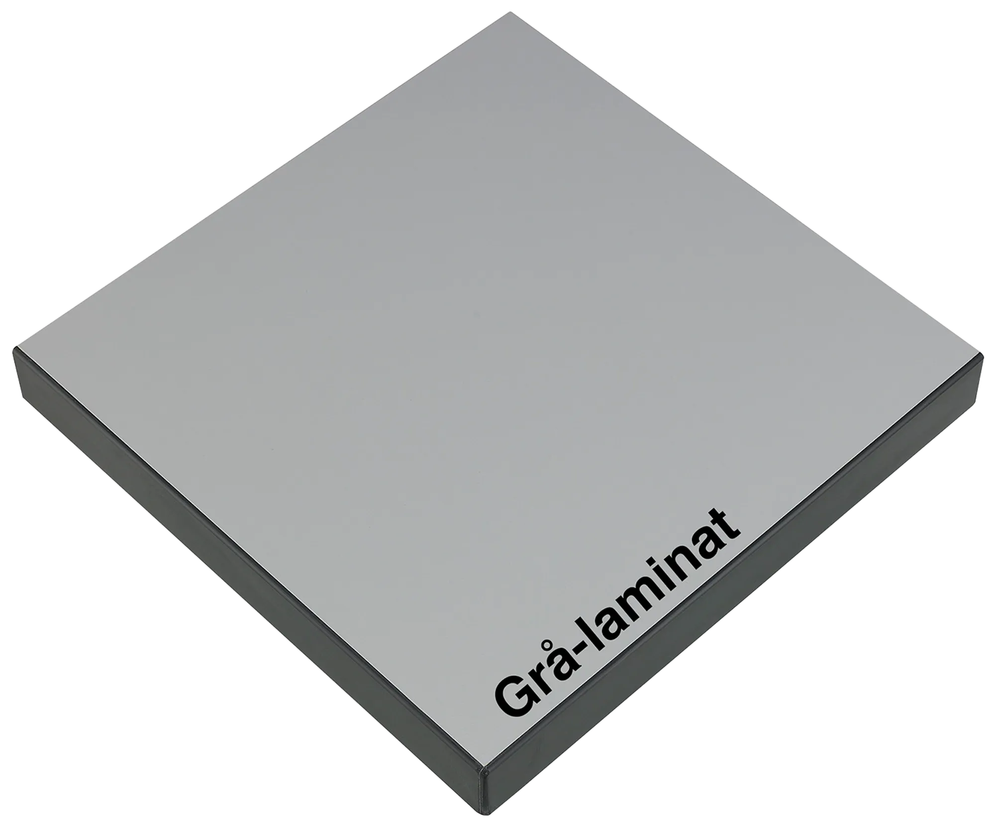 Gigant bordsskiva grå laminat. Djup 600 mm tjocklek 40 mm