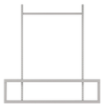 Gigant påbyggnadsenhet Arbetsbord Stabile 500/750 2 pelare