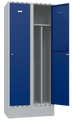 Gigant klädskåp 550, fackbredd 400 mm 2 sektioner plant tak
