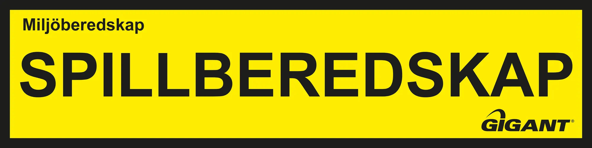 Upplysningsskylt Spillberedskap