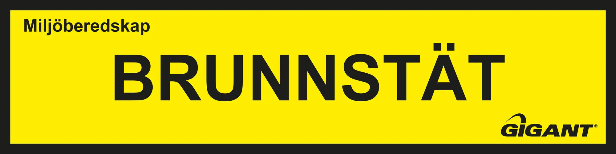 Upplysningsskylt Brunnstät