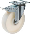 Länkhjul typ 4P PA6 plåtbygel nylon Swede-Wheel