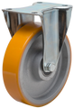 Länkhjul typ 5P PU/CI plåtbygel gjuten PU-bana Swede-Wheel