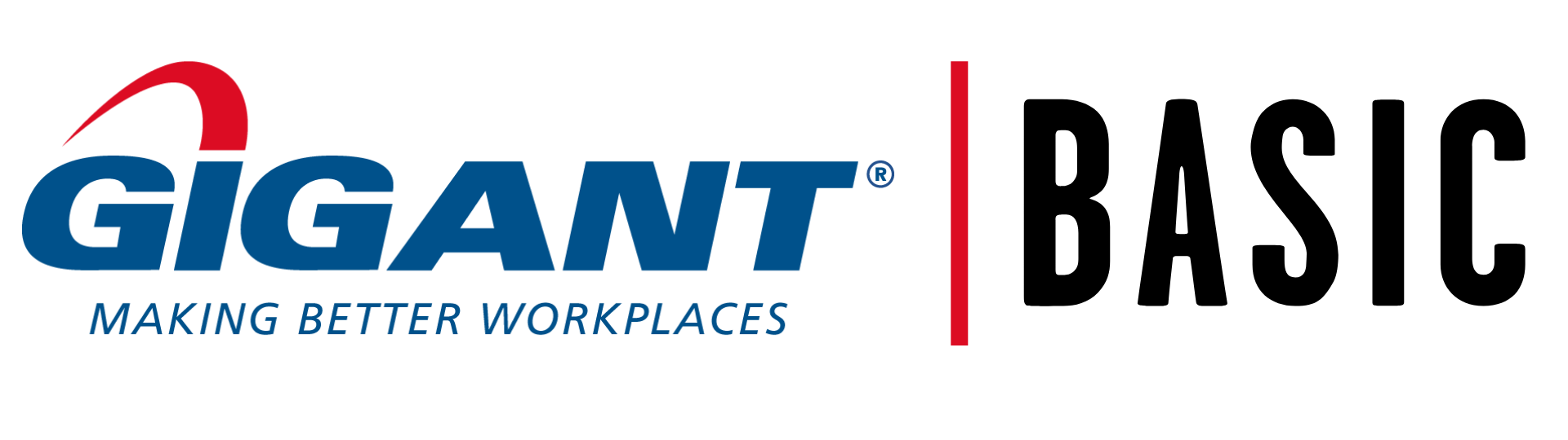 Gigant Basic logotyp - symbol för prisvärda arbetsplatslösningar inom industri, lager och verkstad.