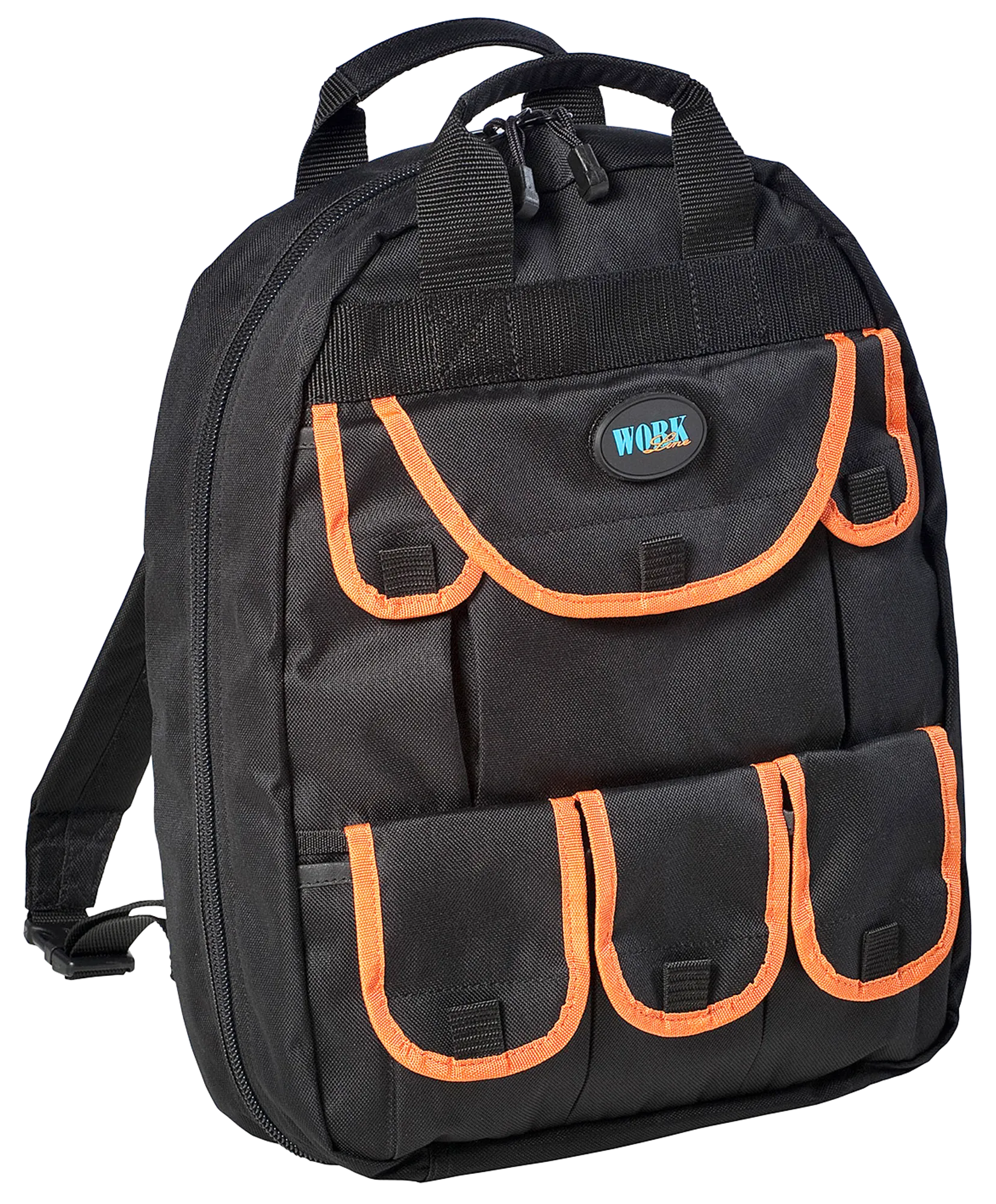 Werkzeugrucksack orange/schwarz