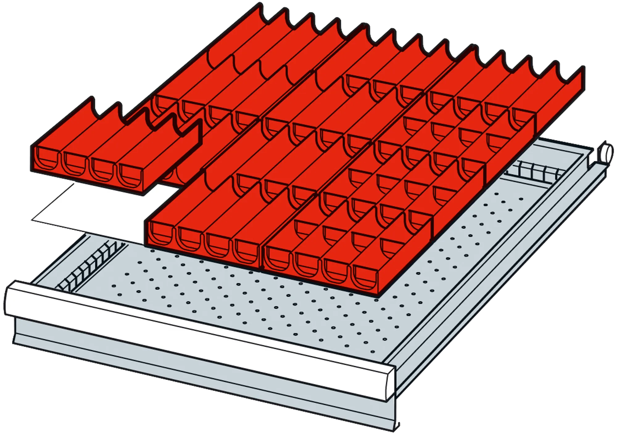 Gigant Einteilungsmaterial für Schubladen Premium, 27 x 36