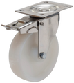 Lenkrollen Typ 4PS PA6 Stahlgehäuse Nylon Swede-Wheel