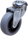 Lenkrollen A2O TPE-P grau Gummireifen Swede-Wheel