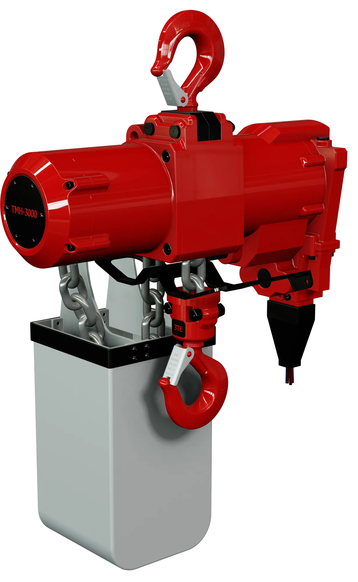 High-speed air hoist with cast steel housing Red Rooster