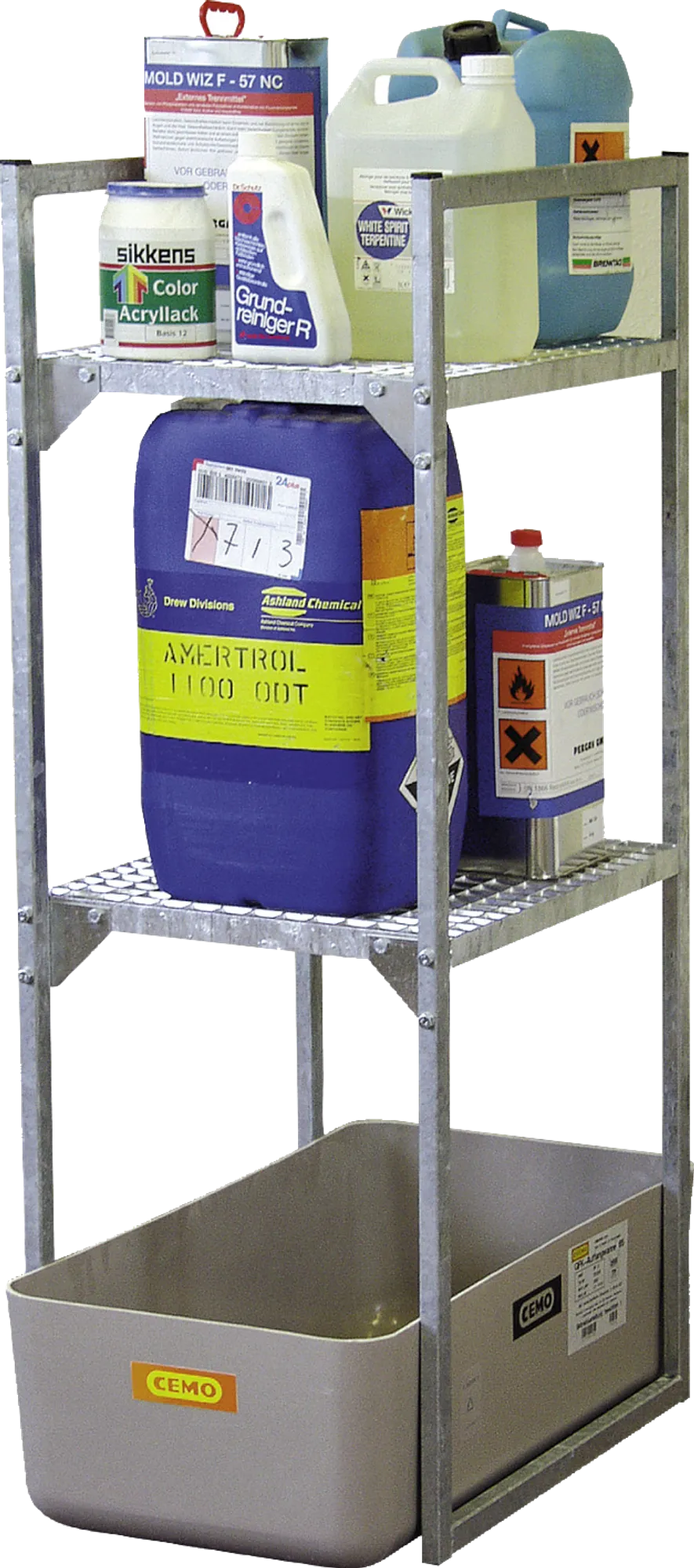 Environmental shelf for small containers