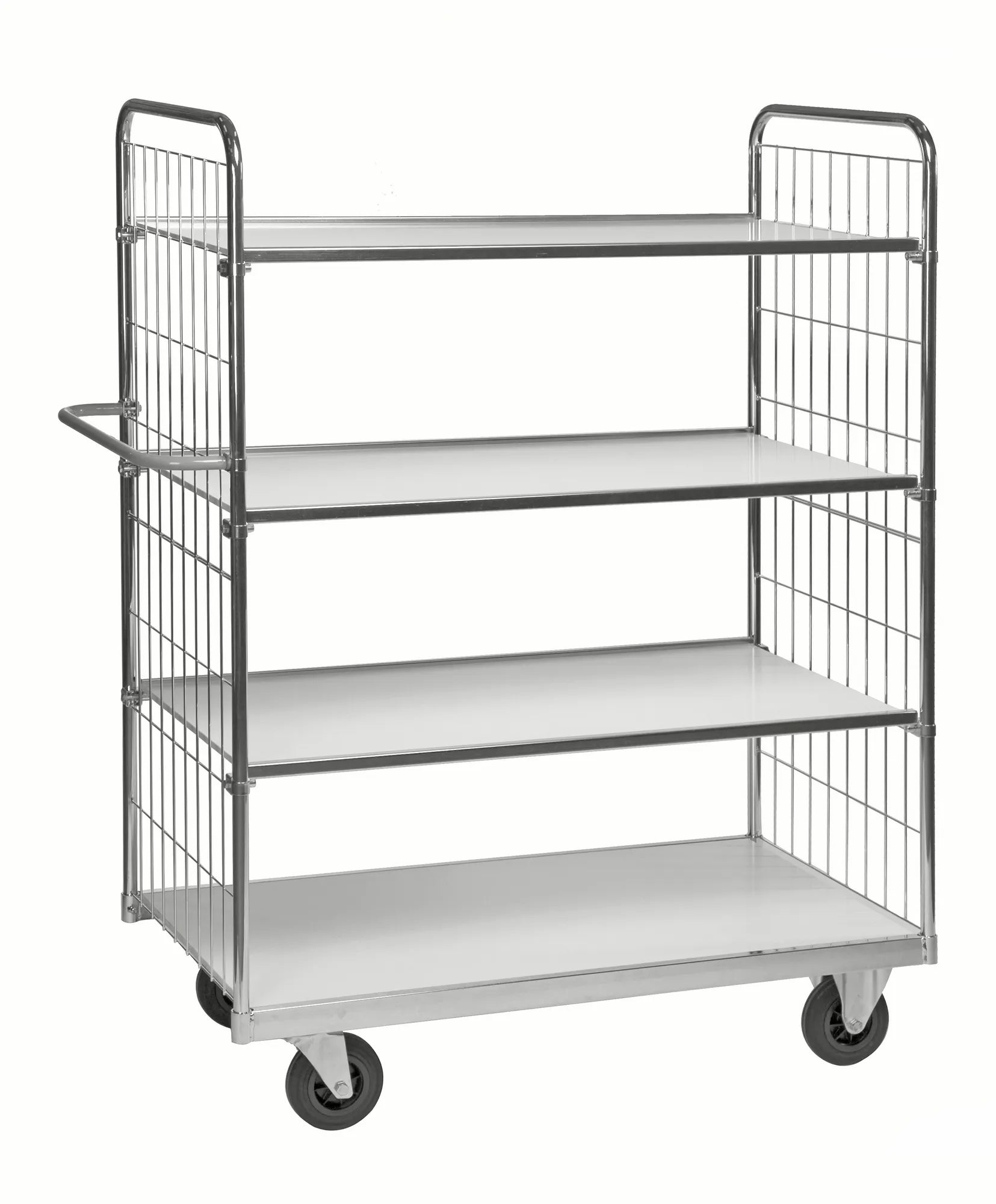 Shelf trolley ESD max 300 kg load 4 shelves KM