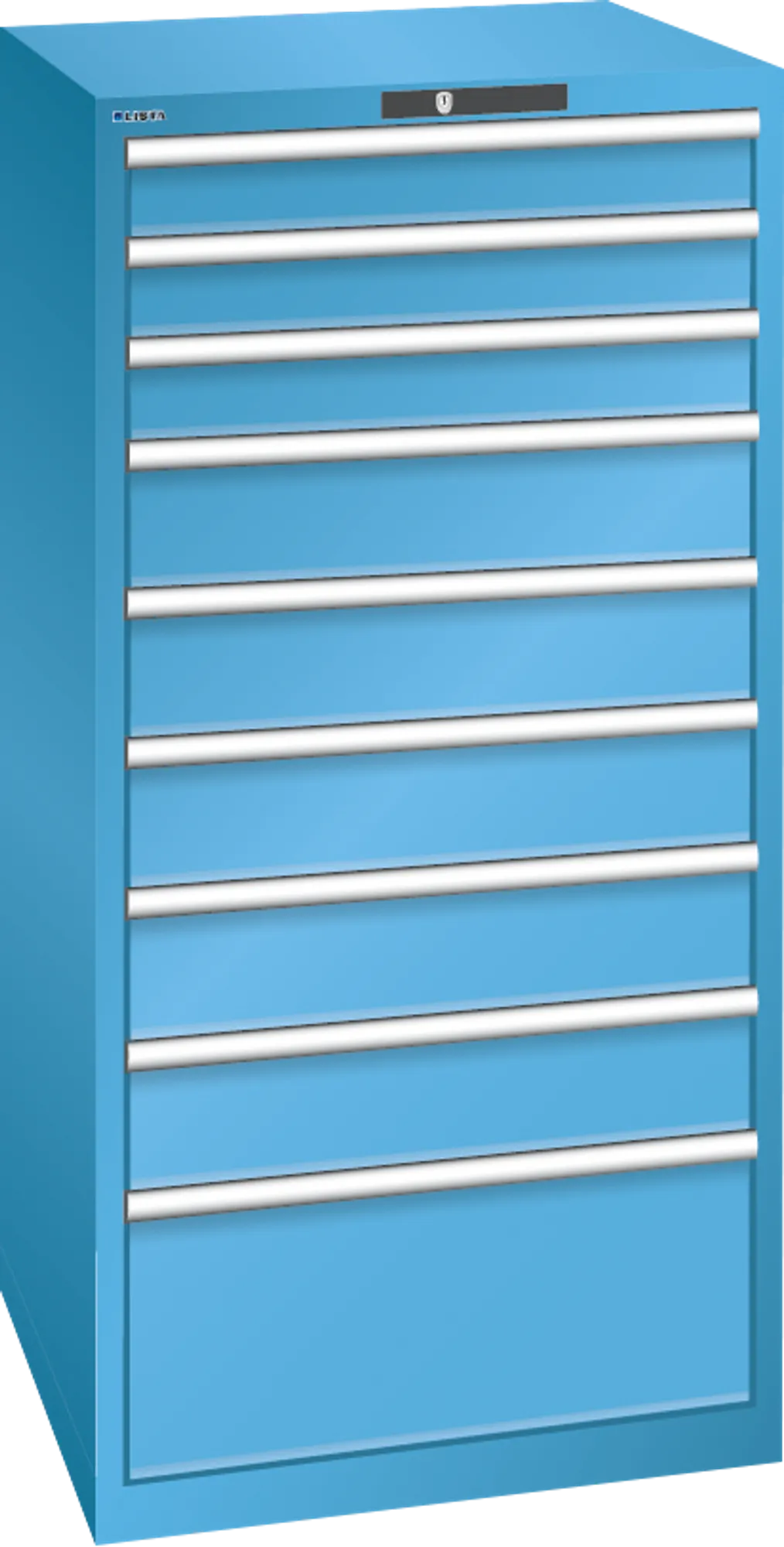 Lista tool cabinet 36 x 36 height 1450 mm 9 drawers