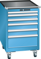 Lista mobile tool cabinet 27 x 27 height 890 mm 6 drawers