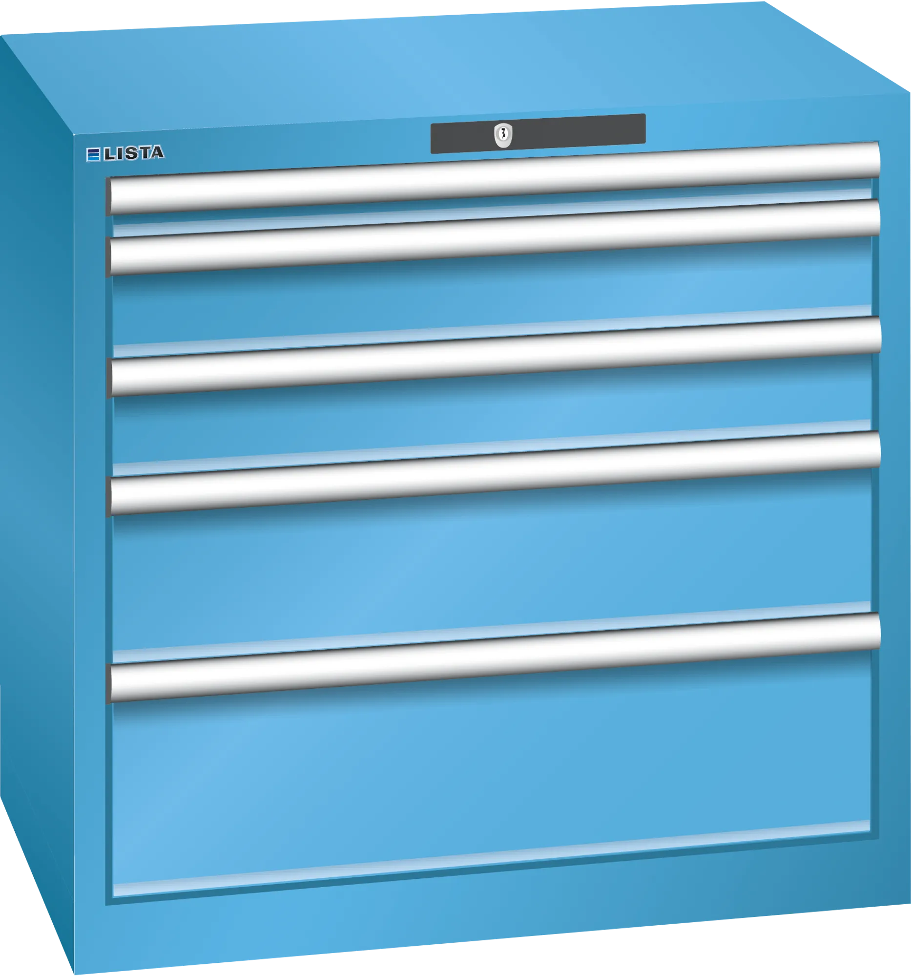 Lista tool cabinet 36 x 27 height 700 mm 5 drawers
