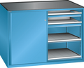 Lista tool cabinet 78 x 27 with sliding door height 1020 4 drawers