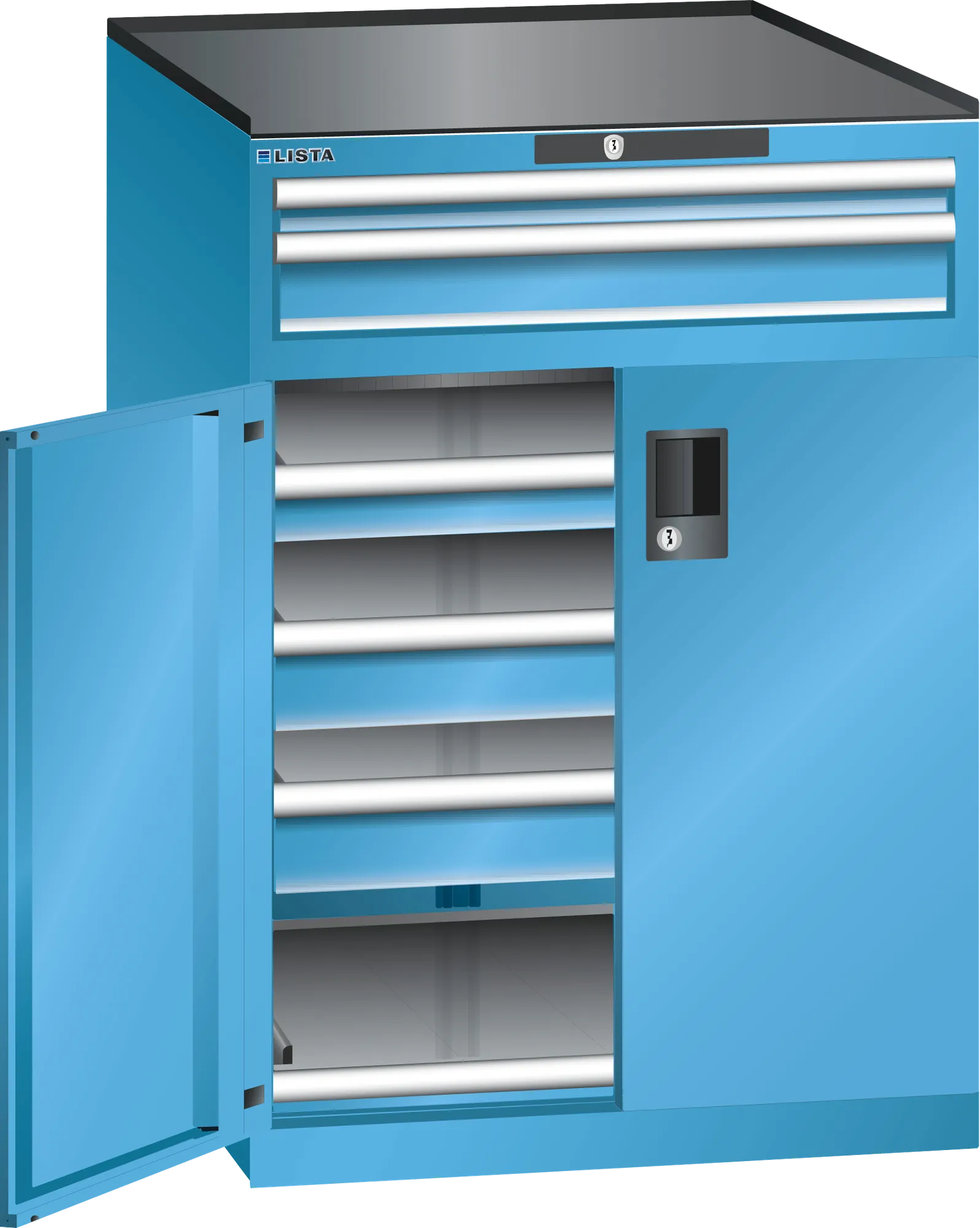 Lista tool cabinet 36 x 36 with doors height 1020 mm