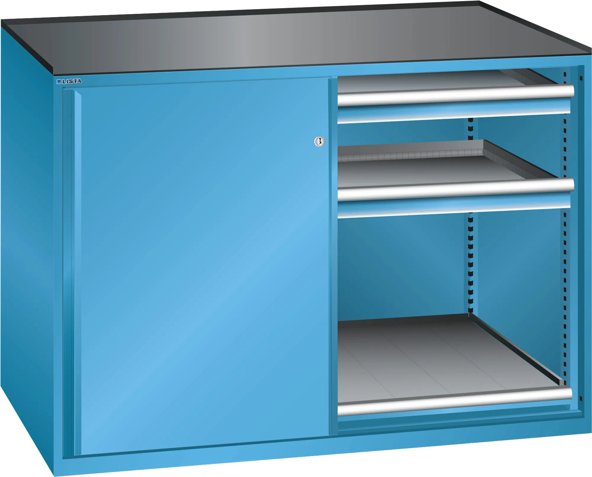 Lista tool cabinet 78 x 36 with sliding door height 1020 mm