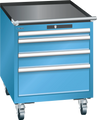 Lista mobile tool cabinet 27 x 36 height 723 mm 4 drawers