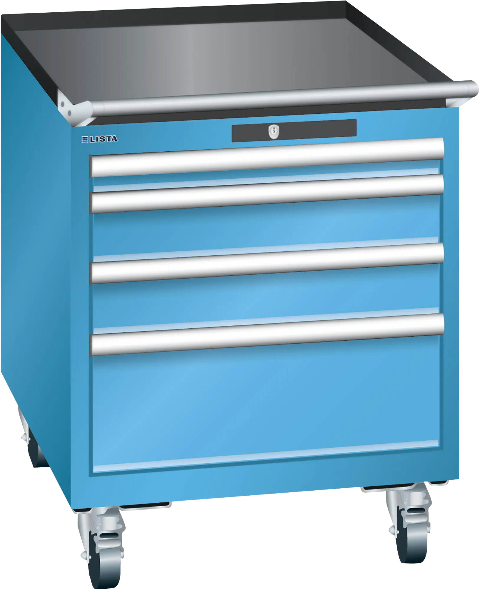 Lista mobile tool cabinet 27 x 36 height 723 mm 4 drawers