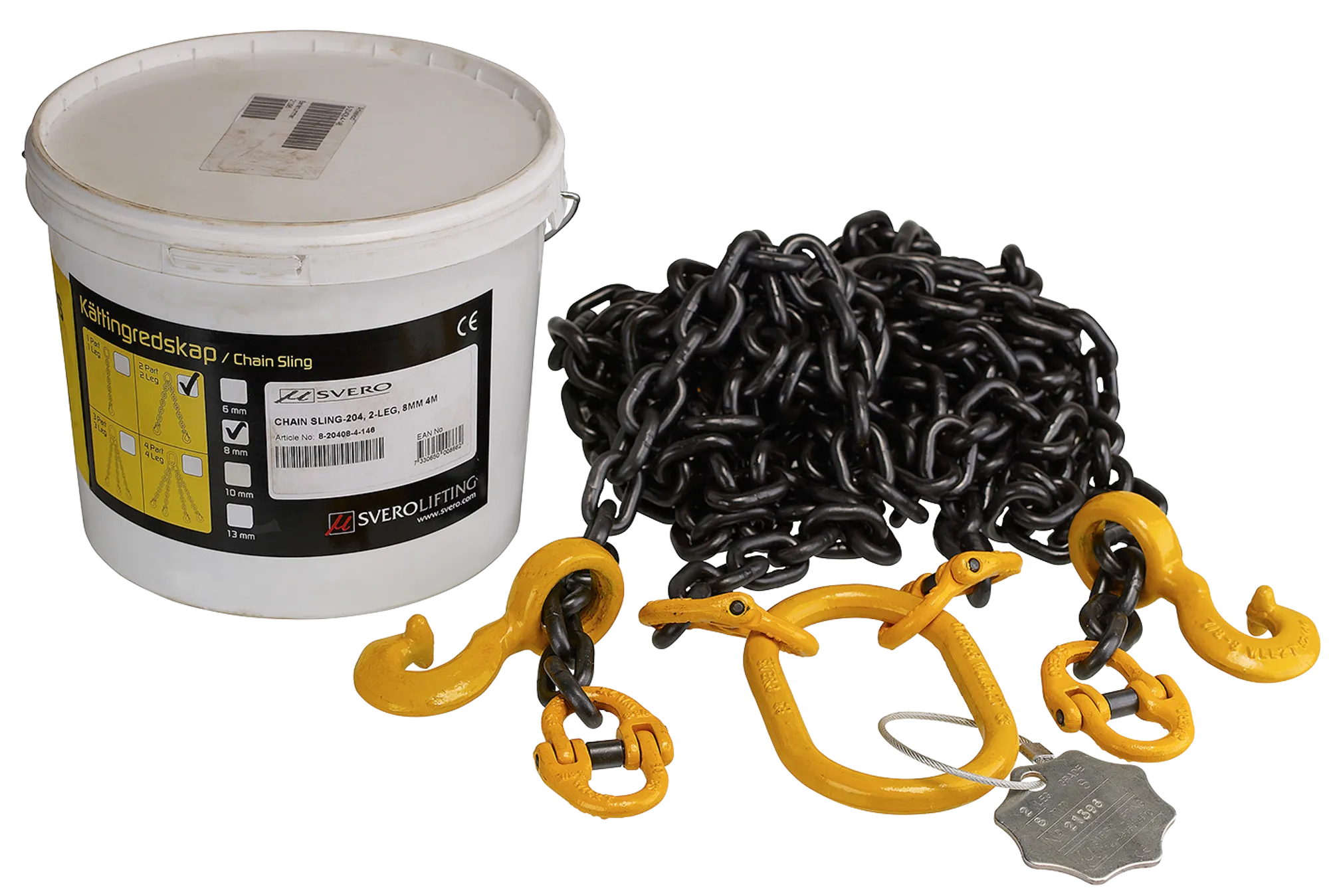 Complete chain sling with RFID Svero
