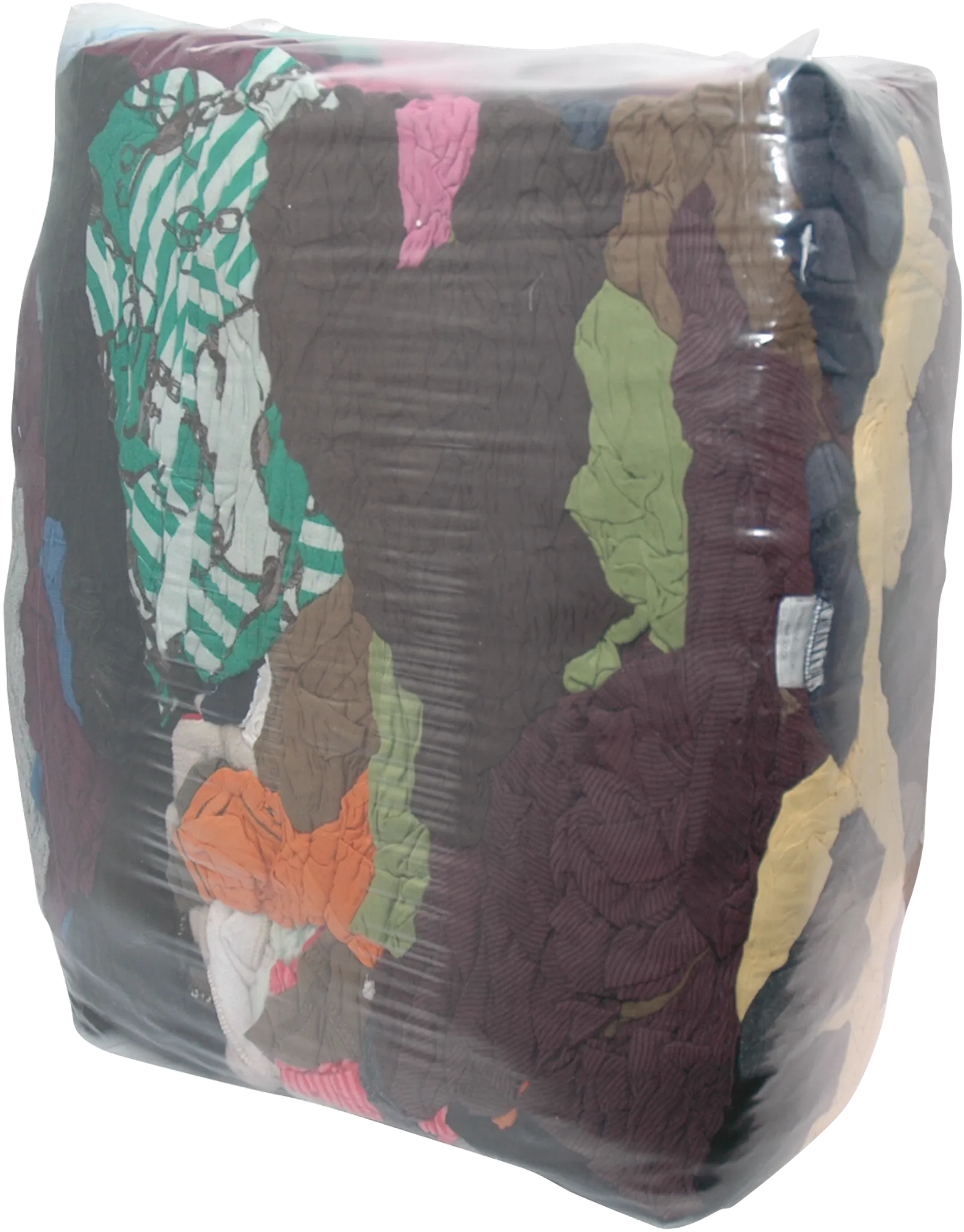 Flannel cloth colored metal-free