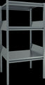 Gigant bulk storage rack with sheet metal shelves depth 1000 mm