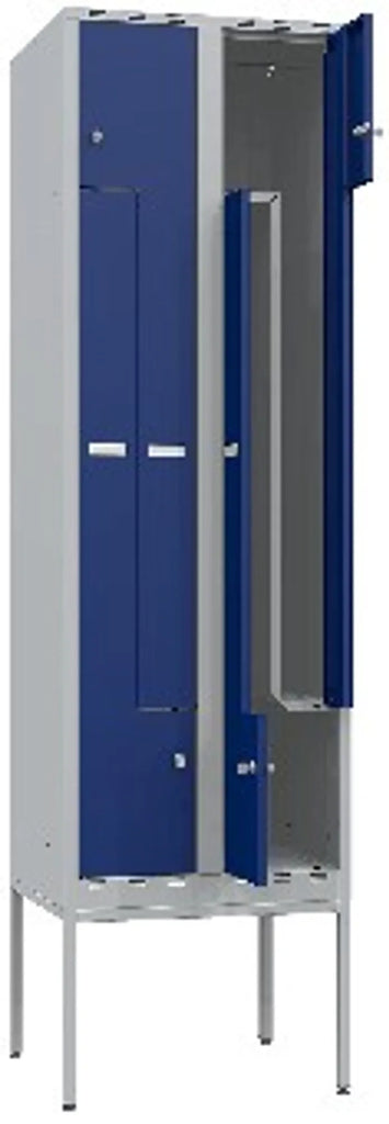Gigant Lockers 550, Z-door compartment width 300 mm, 2 sections flat roof