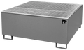 IBC pallet in sheet metal with PE insert