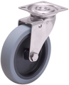 castor wheel type A2PS TPE stainless steel bracket gray rubber track Swede-Wheel