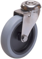 castor wheel type A2OS TPE stainless steel bracket gray rubber track Swede-Wheel