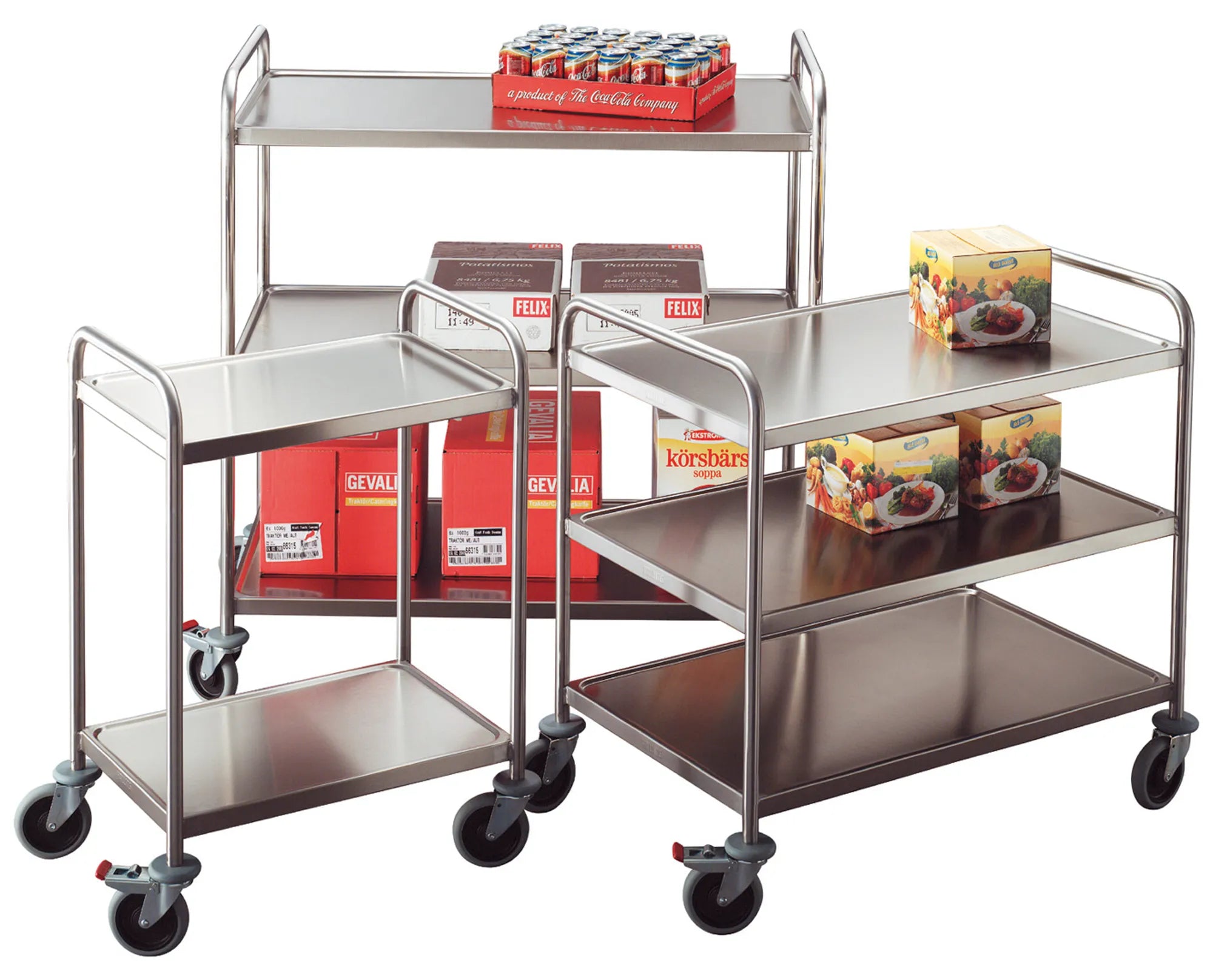 Table trolley stainless steel