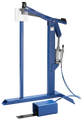 Bottom carton stapler air powered