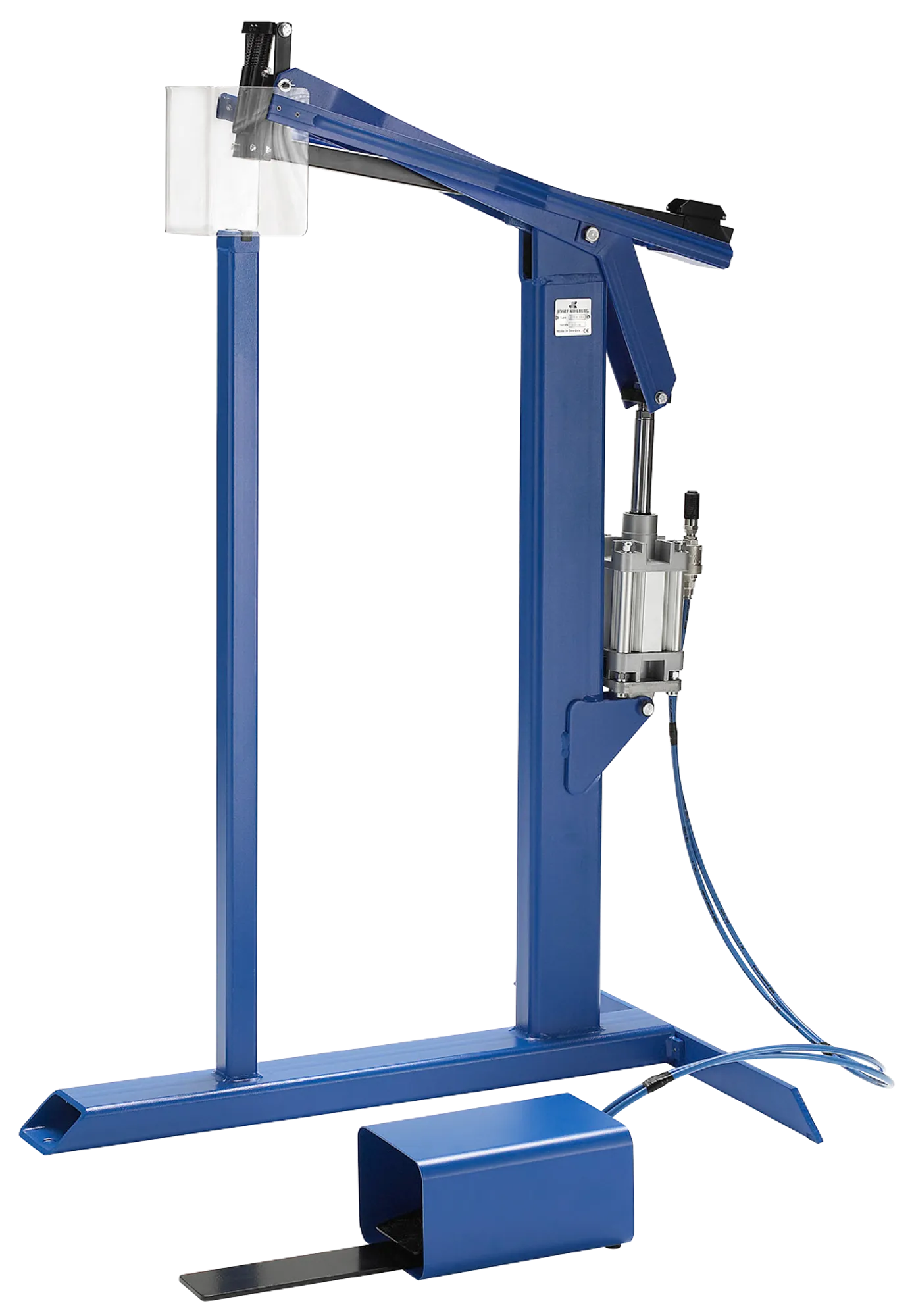 Bottom carton stapler air powered