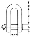 schackle commercial grade straight Gunnebo Industrier