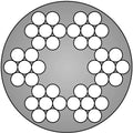 Gigant steel wire 42-strand galvanized/PVC