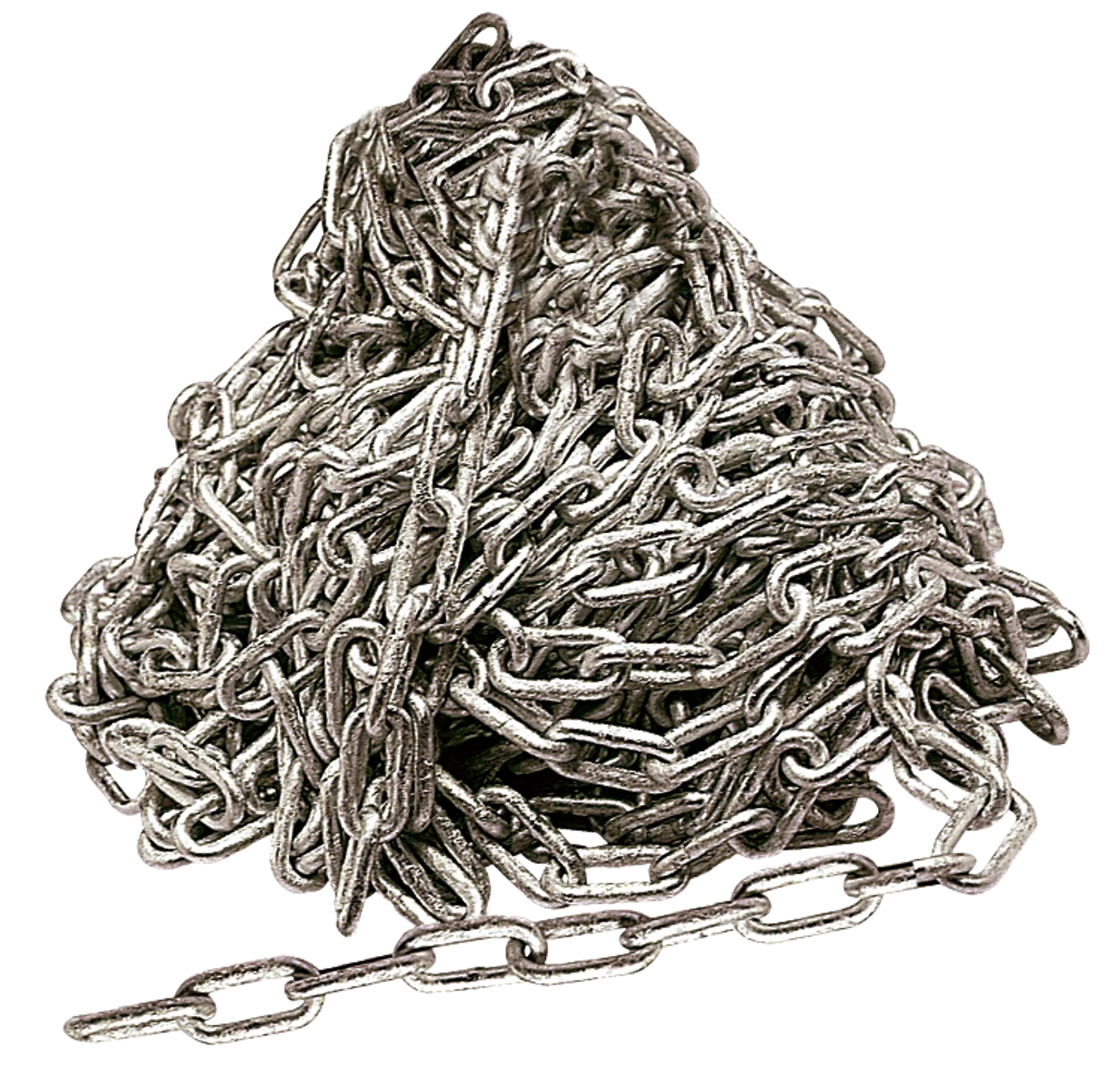 Gigant long link chain LLZ, zinc plated