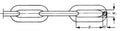 Semi - long link chain HL class 2 Gunnebo Industrier