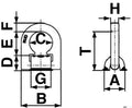 Lifting eye with hole VLBS RUD
