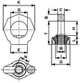 Lifting eye with hole VRM RUD