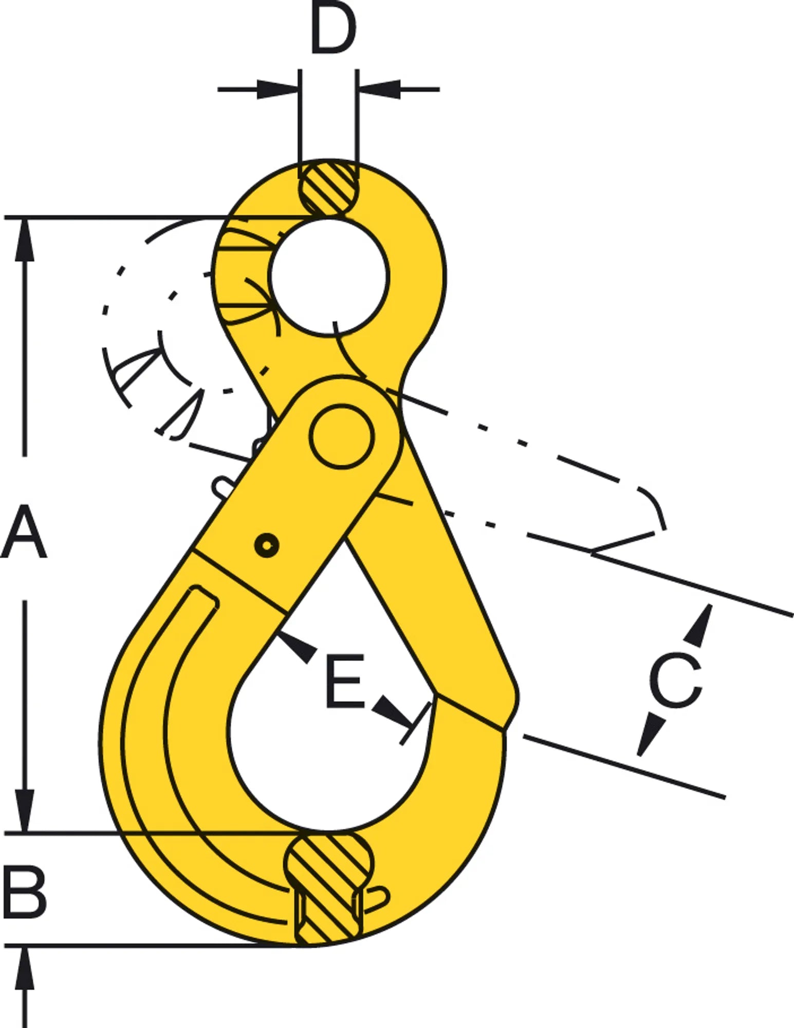 eye self locking hook Svero