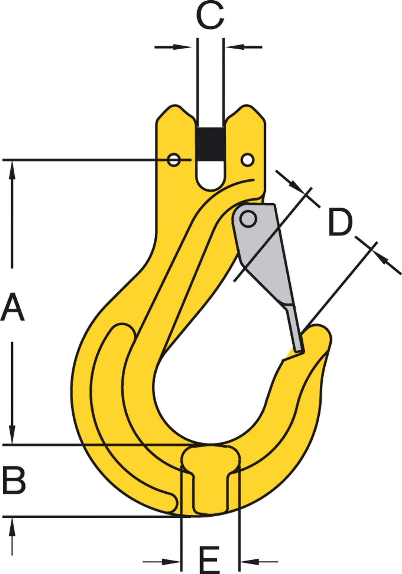 sling hook with ratchet/fork Svero