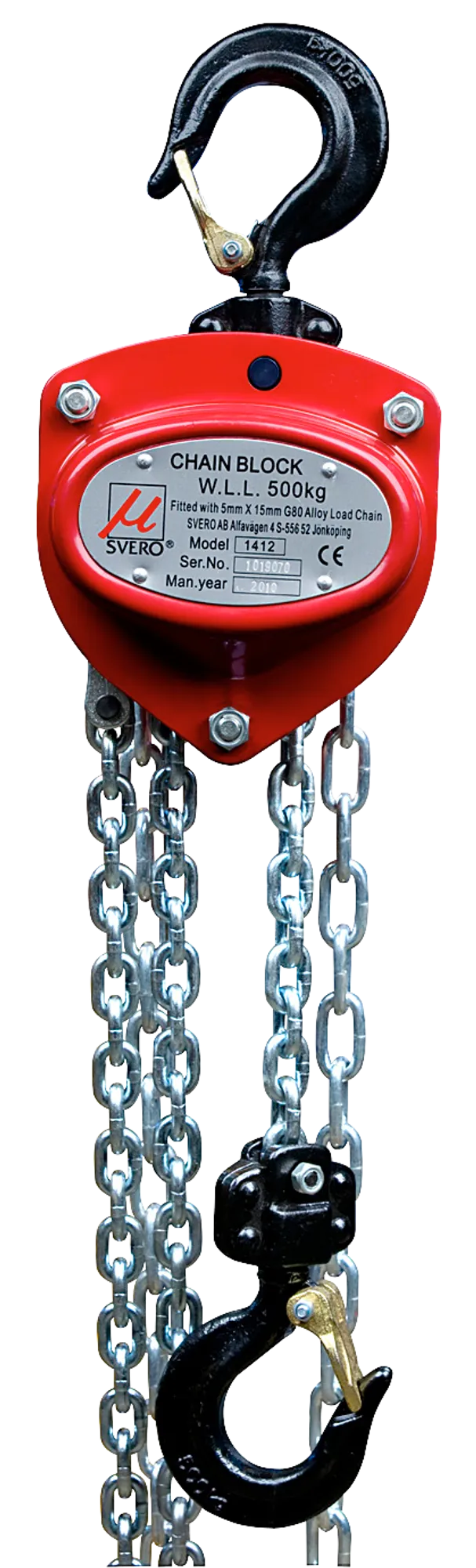 chain hoist 250-10000 kg Svero