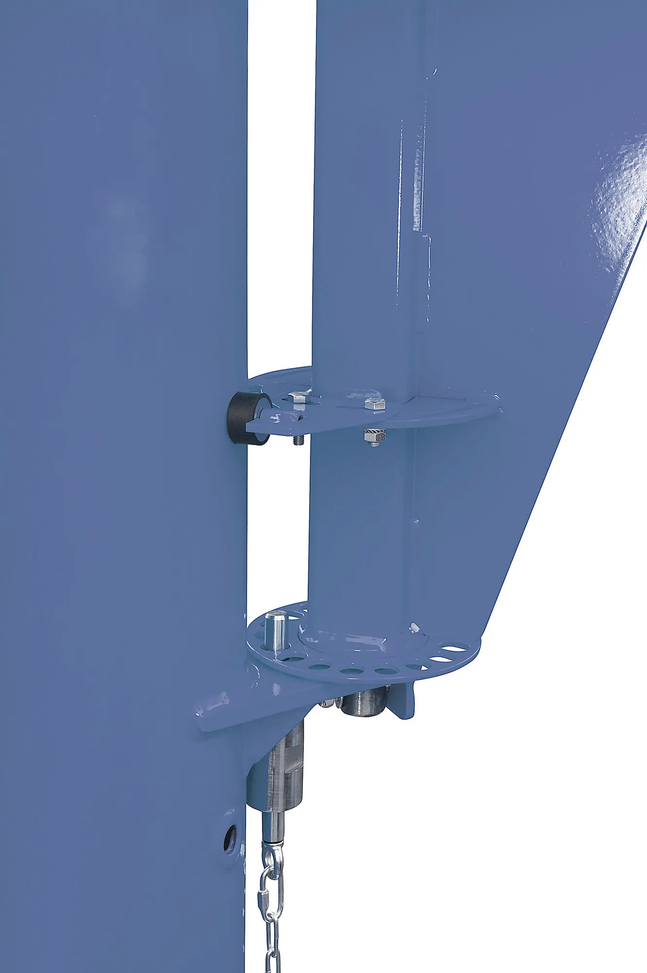 Locking for slewing crane