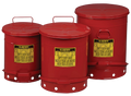 Waste containers in galvanized sheet metal