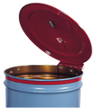 Barrel lid of sheet metal